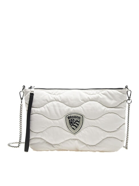 BLAUER RUG Quilted clutch bag with shoulder strap white - Women’s Bags
