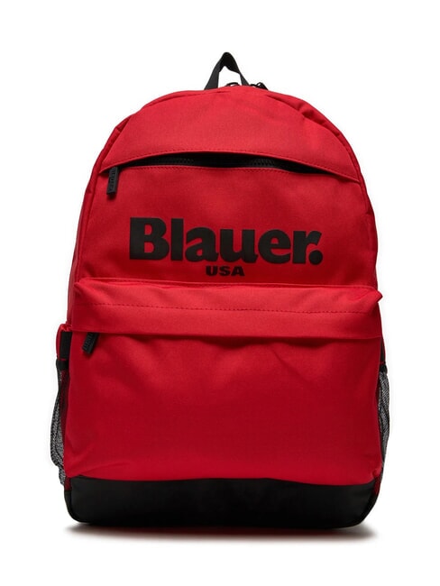 BLAUER BASIC Backpack with maxi logo print red - Backpacks & School and Leisure