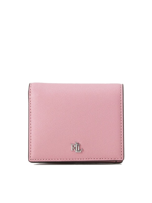 RALPH LAUREN COMPACT Small leather wallet mauve roses11 - Women’s Wallets