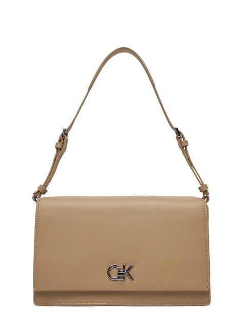 CALVIN KLEIN CK ELONGATED Shoulder bag with flap crockery - Women’s Bags