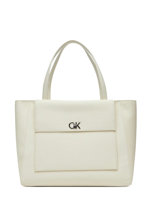 CALVIN KLEIN CK MEDIUM Shoulder Shopper chalk - Women’s Bags