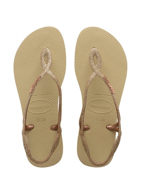 HAVAIANAS LUNA PREMIUM II Flip-flop sandals SAND / GRAY - Women’s shoes