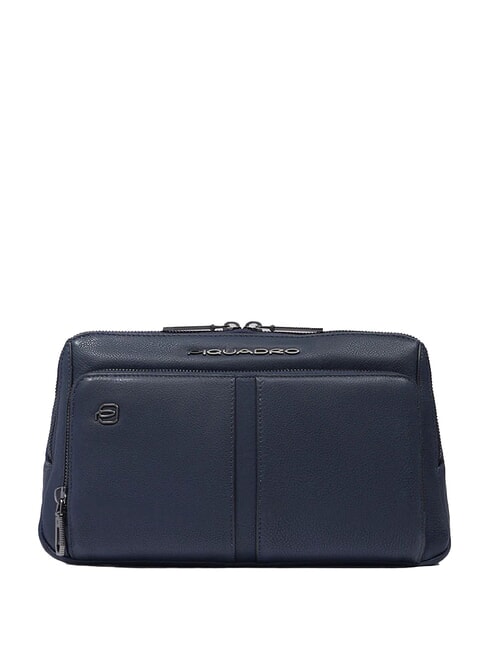PIQUADRO HEDLEY Leather bum bag blue - Hip pouches