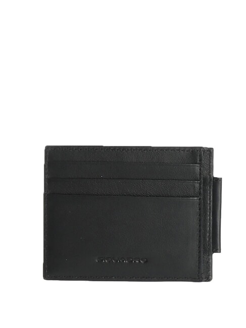 PIQUADRO URBAN Leather credit card holder Black - Men’s Wallets