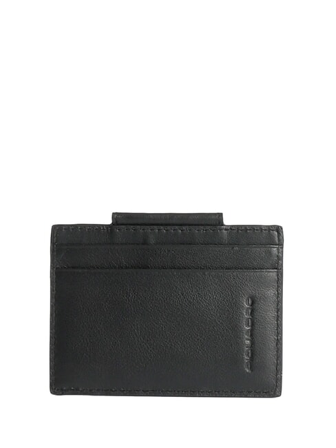 PIQUADRO URBAN  Leather card holder Black - Men’s Wallets