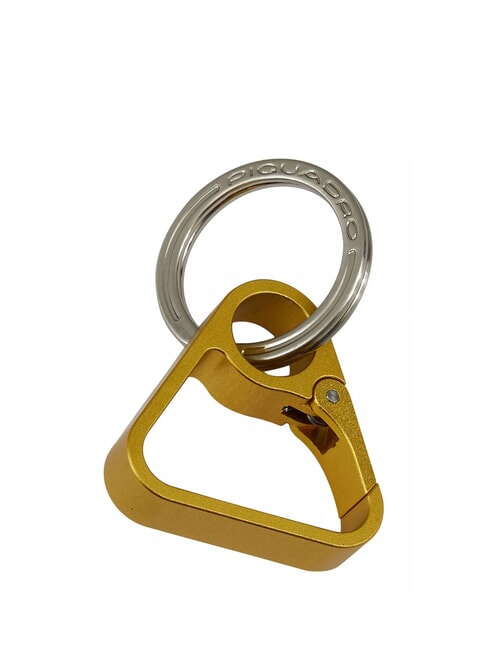PIQUADRO BLUE SQUARE  Metal keychain Yellow - Key holders