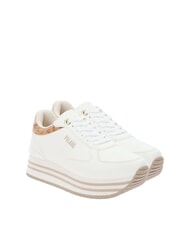 ALVIERO MARTINI PRIMA CLASSE GEO JR Platform sneakers White / Geo Beige - Women’s shoes - 1