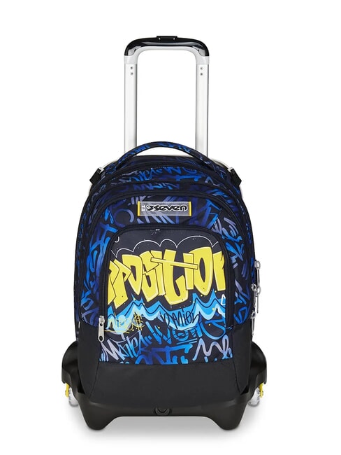 SEVEN SPOT BOY JACK 3WD Trolley 2 Detachable Backpacks, 3 wheels Bluedeep - Backpack trolleys