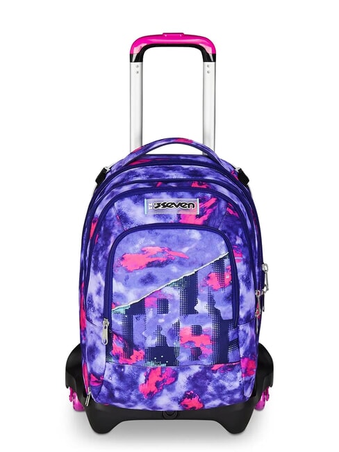 SEVEN SHADY DYE GIRL JACK 3WD Trolley 2 Detachable Backpacks, 3 wheels violet - Backpack trolleys