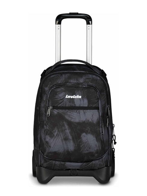 INVICTA PLUG FANTASY Detachable trolley backpack, laptop holder brushed black - Backpack trolleys