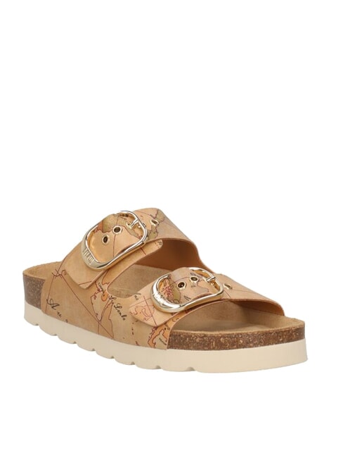 ALVIERO MARTINI PRIMA CLASSE GEO CLASSIC Slipper with 2 buckles NATURAL - Women’s shoes