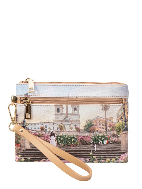 YNOT YESBAG SPECIAL  Flat clutch bag with cuff floral - Women’s Bags