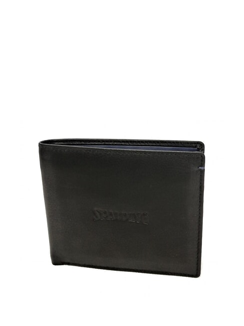 SPALDING COLOR  Leather wallet black - Men’s Wallets