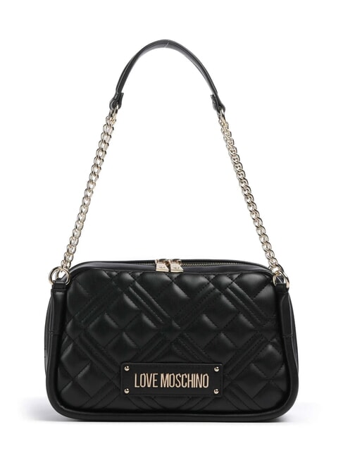 LOVE MOSCHINO QUILTED Chain Handle Shoulder Bag Black - Women’s Bags