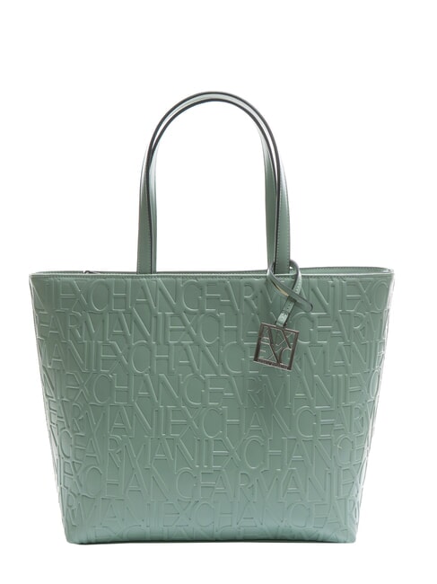 ARMANI EXCHANGE LOGO EMBOSSED Logo Print Shopper Bag sage - Women’s Bags