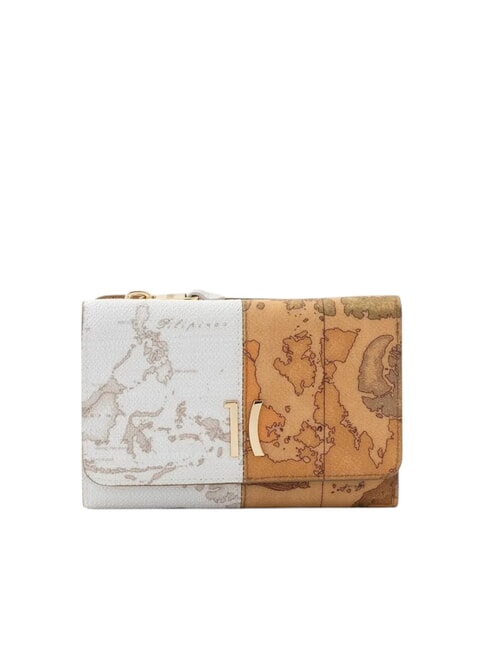 ALVIERO MARTINI PRIMA CLASSE GEO MIX Medium Bifold Wallet NATURAL - Women’s Wallets