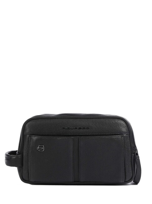 PIQUADRO HEDLEY Leather Beauty Case Black - Beauty Case