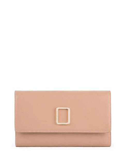 PIQUADRO FREEDOM Leather clutch wallet BEIGE - Women’s Wallets