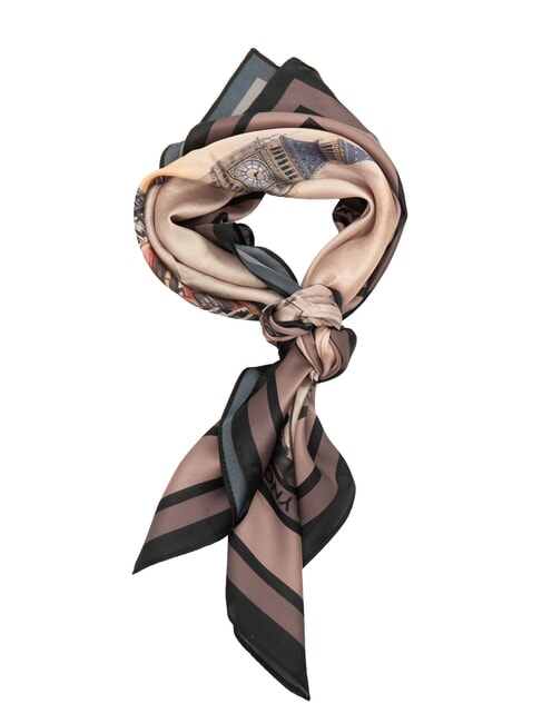 YNOT STAMPA ALL OVER Square silk scarf london - Scarves