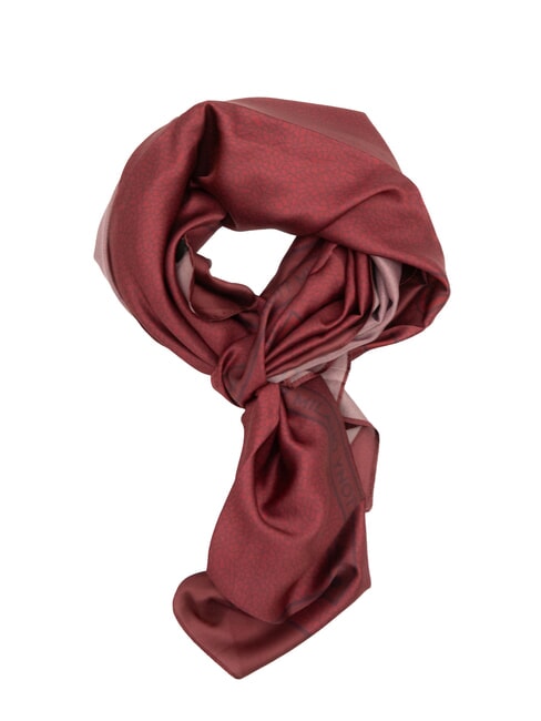 YNOT STAMPA ALL OVER Rectangular silk scarf cherry - Scarves