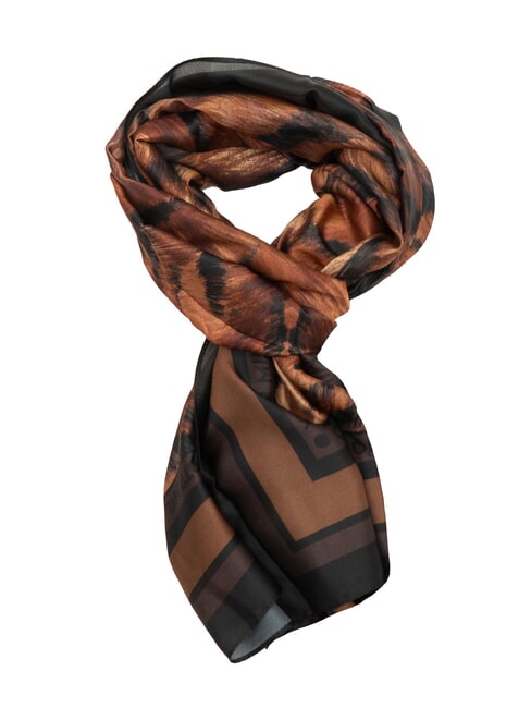 YNOT STAMPA ALL OVER Rectangular silk scarf tiger - Scarves