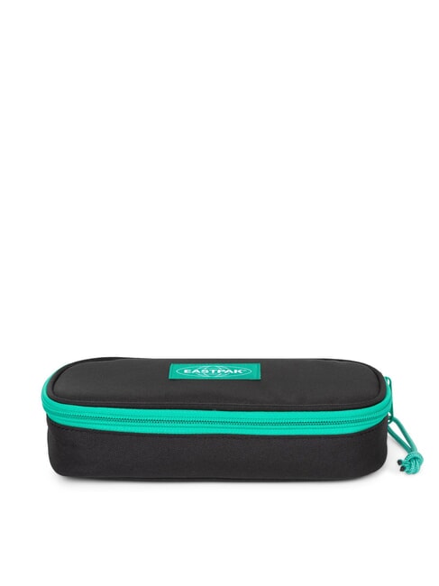 EASTPAK OVAL SINGLE Pencil case contrast stripe black - Cases and Accessories