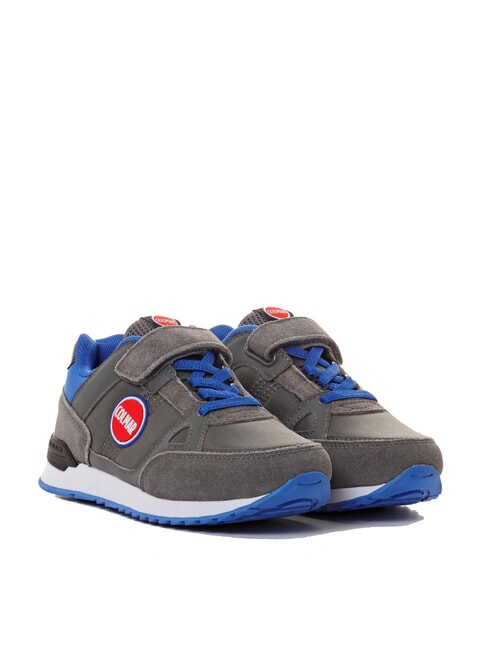 COLMAR SUPREME COLORS KIDS Sneakers with velcro gray/blue - Baby Shoes