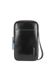 PIQUADRO BLUE SQUARE Leather cell phone pouch - Tablet holder& Organizer