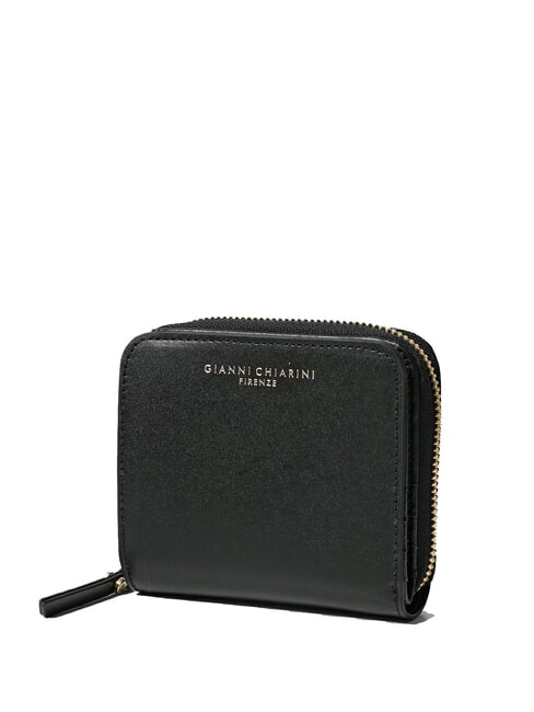 GIANNI CHIARINI WALLETS VACCHETTA CALF Small wallet smooth leather Black - Women’s Wallets