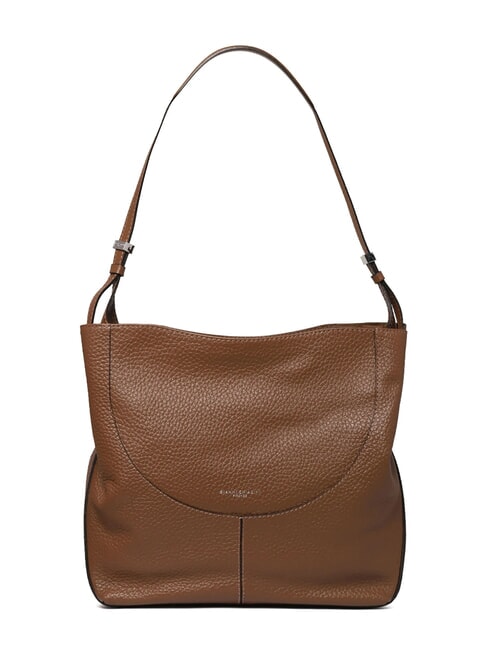 GIANNI CHIARINI MINERVA Leather shoulder bag beaver - Women’s Bags