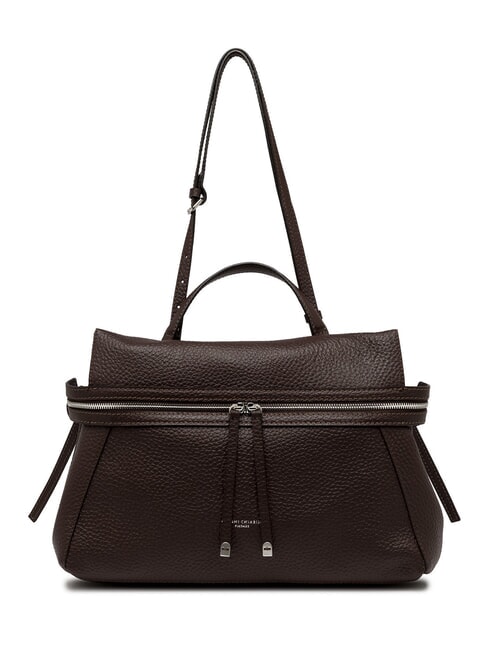 GIANNI CHIARINI GILDA Hammered leather shoulder bag t.moro - Women’s Bags