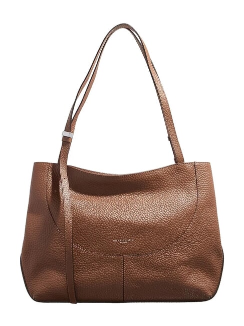 GIANNI CHIARINI MINERVA Leather shopping bag beaver - Women’s Bags