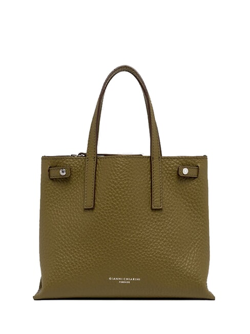 GIANNI CHIARINI ALTEA Leather shopping bag moss-t.moro - Women’s Bags