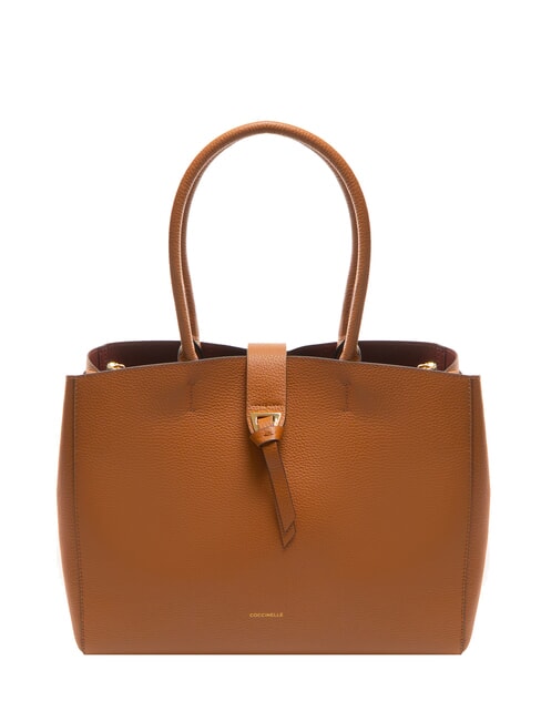 COCCINELLE ALBA Hammered leather shoulder bag CUIR - Women’s Bags