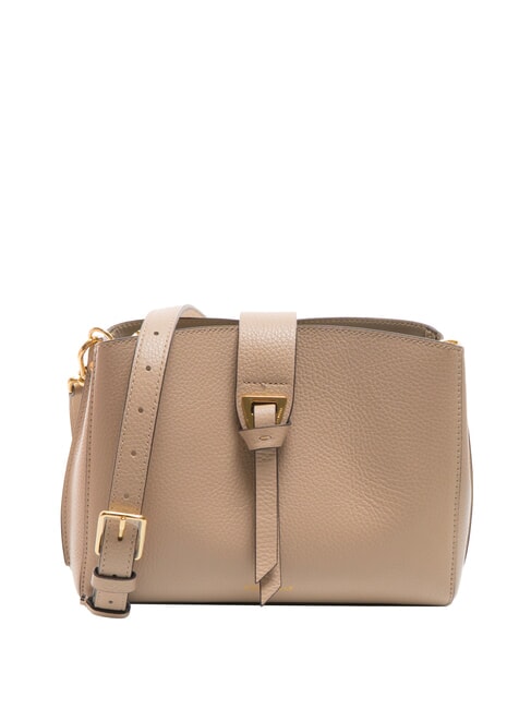 COCCINELLE ALBA Hammered leather shoulder bag powder pink - Women’s Bags