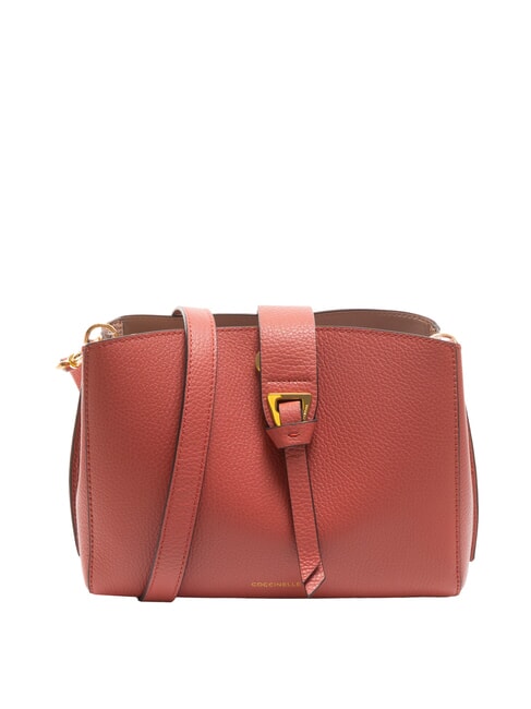 COCCINELLE ALBA Hammered leather shoulder bag pot - Women’s Bags