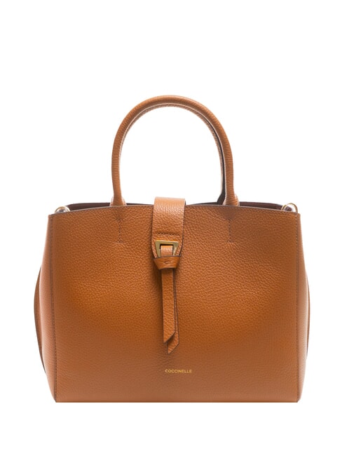 COCCINELLE ALBA Hammered Leather Tote Bag CUIR - Women’s Bags
