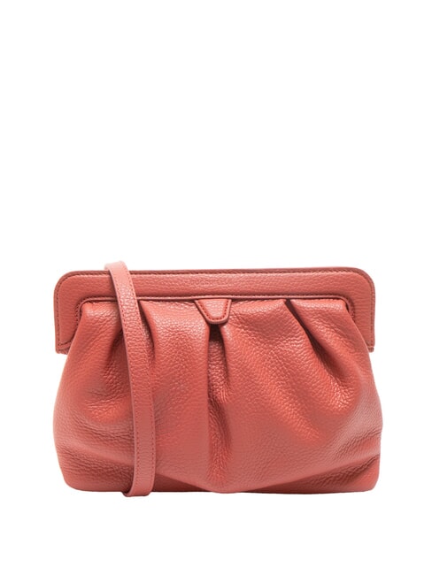 COCCINELLE DILETTA SOFT Hammered leather clutch bag pot - Women’s Bags