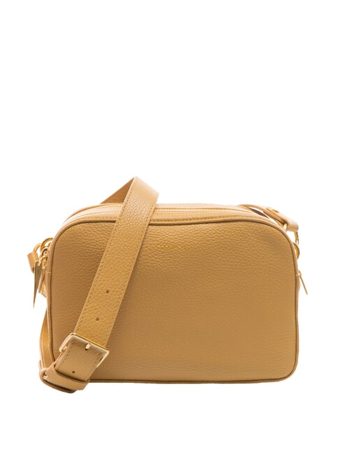 COCCINELLE ALPHA Hammered leather camera case bag fresh beige - Women’s Bags