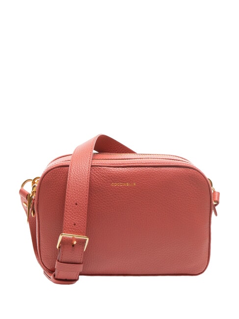COCCINELLE ALPHA Hammered leather camera case bag pot - Women’s Bags