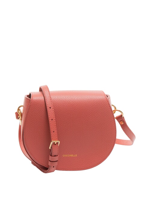 COCCINELLE ALPHA Hammered leather mini shoulder bag pot - Women’s Bags