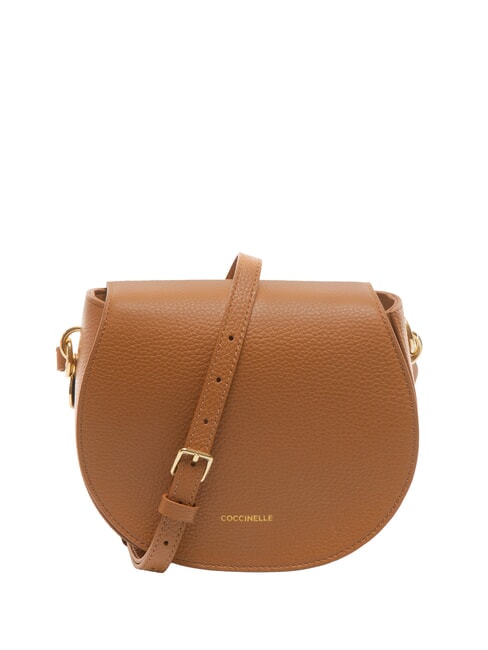 COCCINELLE ALPHA Hammered leather mini shoulder bag CUIR - Women’s Bags