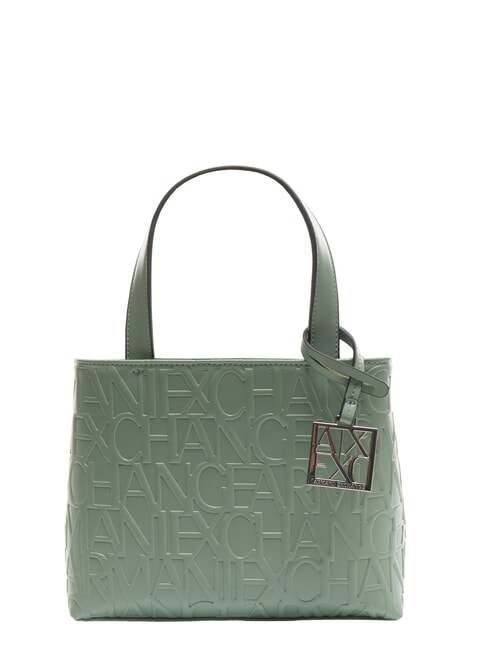 ARMANI EXCHANGE LOGO EMBOSSED Handbag with shoulder strap sage - Women’s Bags