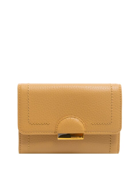 COCCINELLE TALEA Medium hammered leather wallet fresh beige - Women’s Wallets