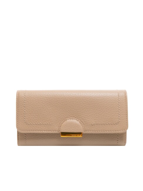 COCCINELLE TALEA Hammered leather continental wallet powder pink - Women’s Wallets