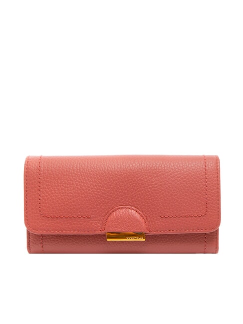 COCCINELLE TALEA Hammered leather continental wallet pot - Women’s Wallets
