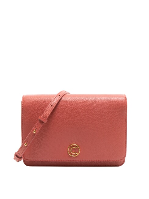COCCINELLE TULIP Hammered leather shoulder bag pot - Women’s Bags
