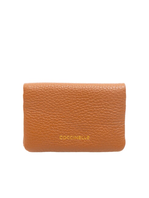 COCCINELLE SOFTY Hammered leather card holder CUIR - Women’s Wallets
