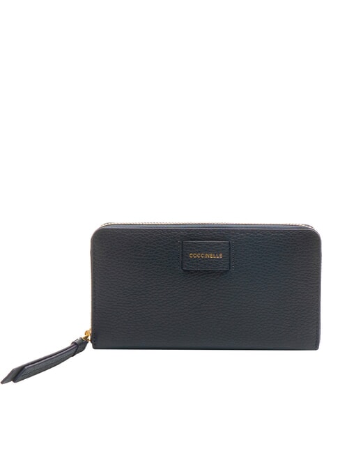 COCCINELLE VOILE Large leather zip around wallet midnight blue - Women’s Wallets