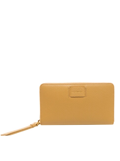 COCCINELLE VOILE Large leather zip around wallet fresh beige - Women’s Wallets